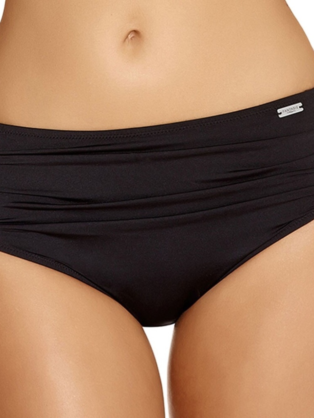 Fantasie Swim Versailles Deep Gathered Swim Brief Control Lining FS5752 Black